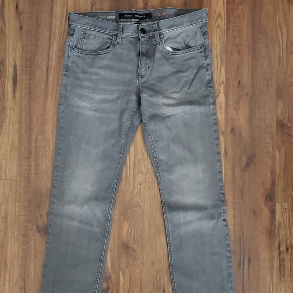 Marc Anthony Gray Washed Denim